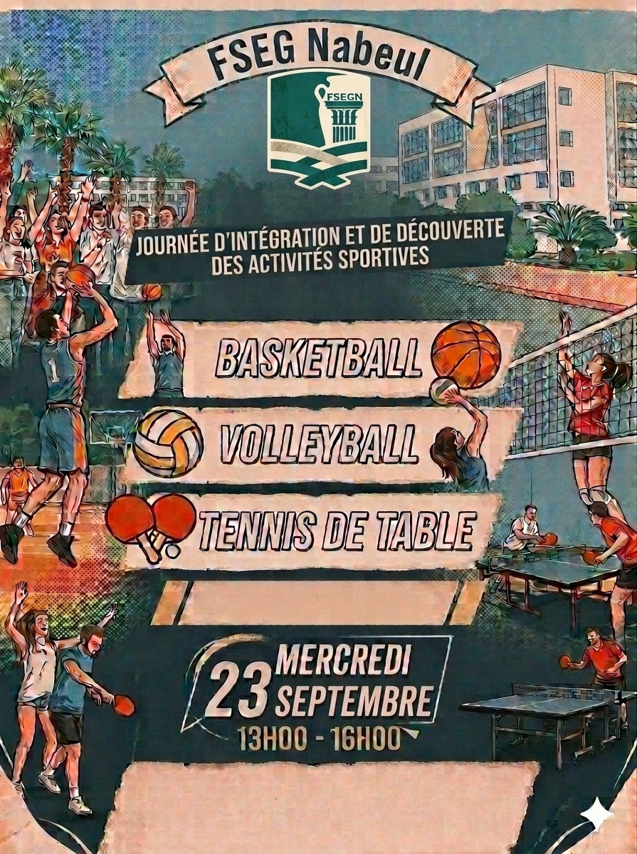 Journée d'Intégration Sportive Fsegn 23 Septembre 2026